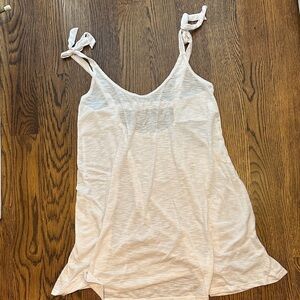 White beach cover up